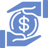 i1 Two hands surrounding a dollar symbol, suggesting protection or savings.